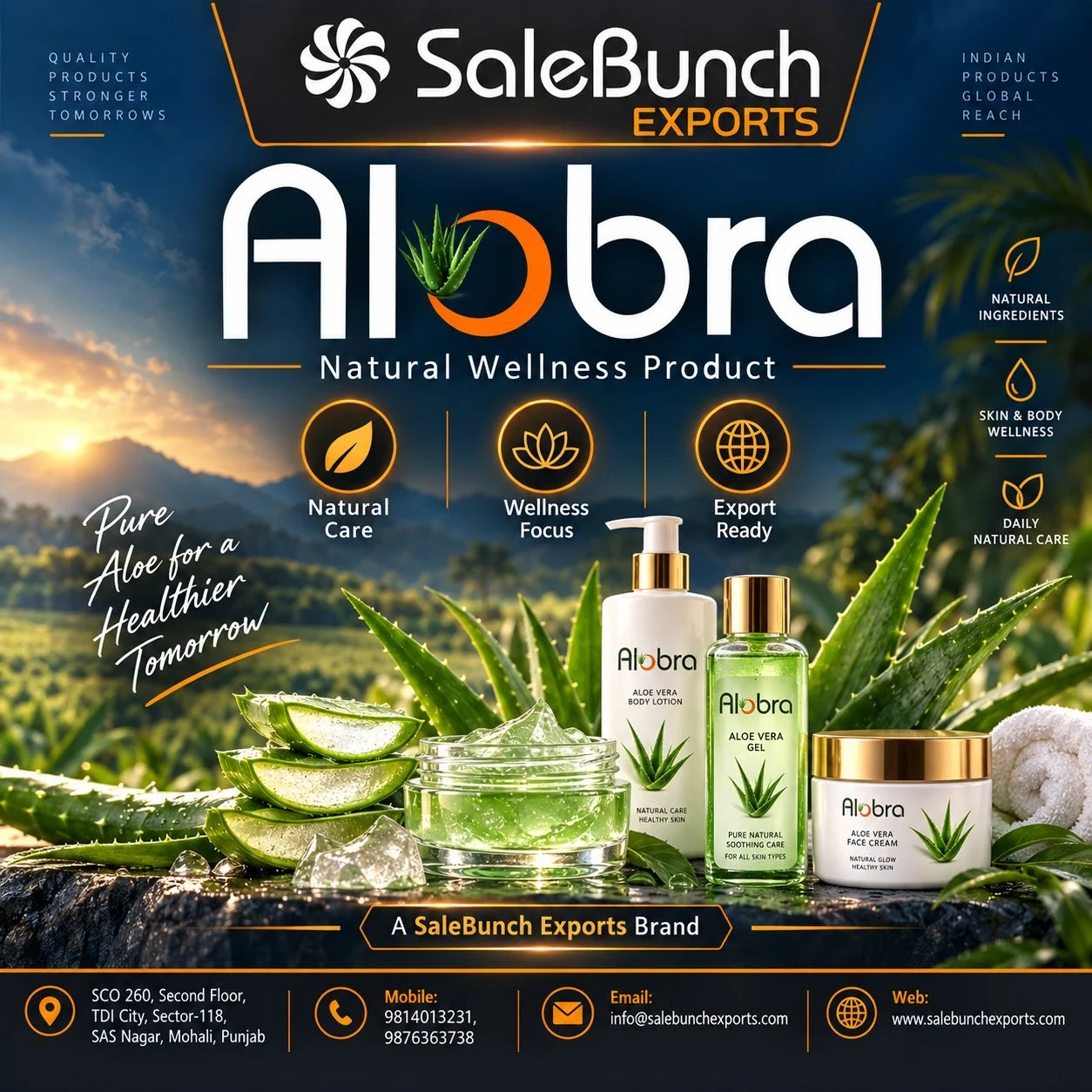 Aloe vera skincare products