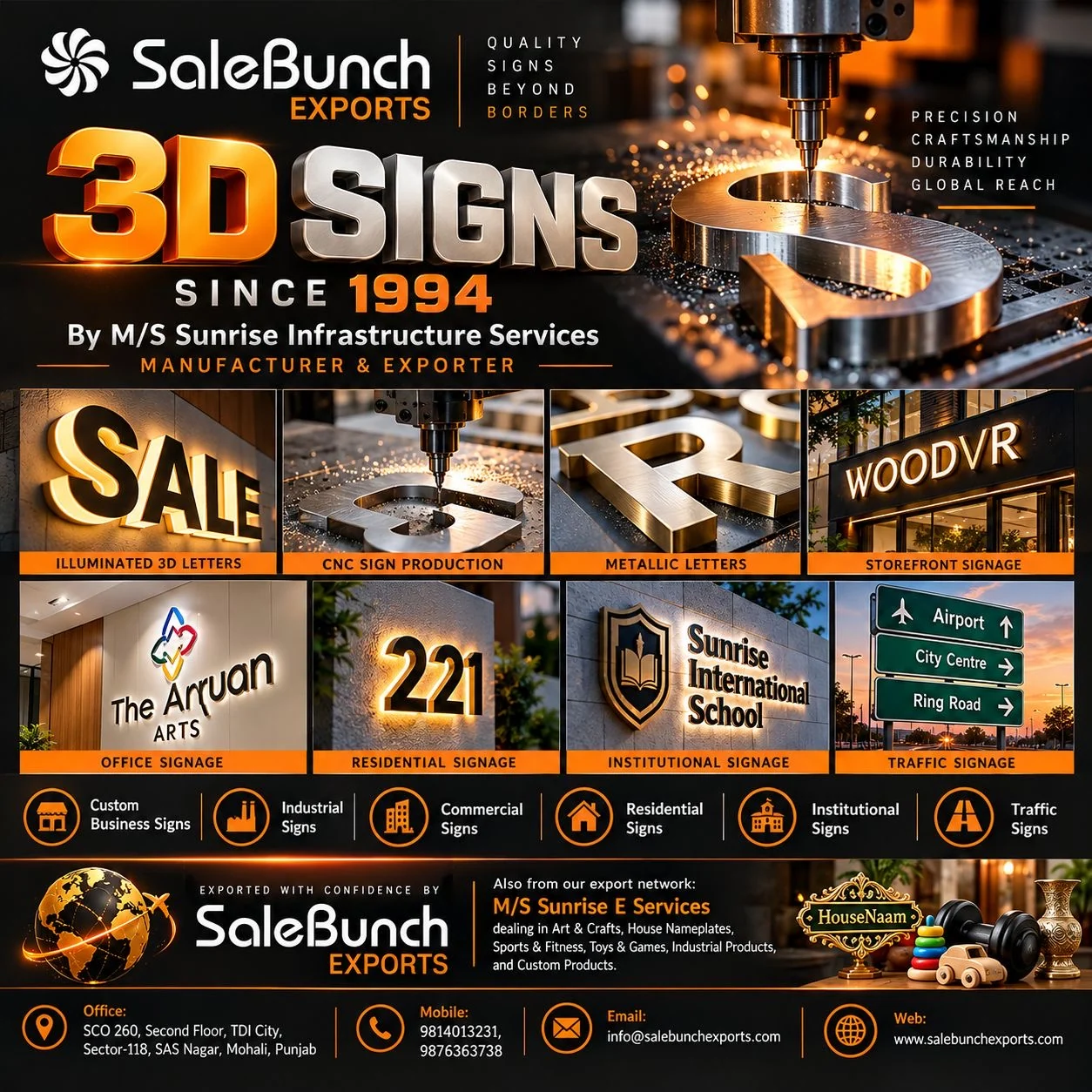 Custom signage examples