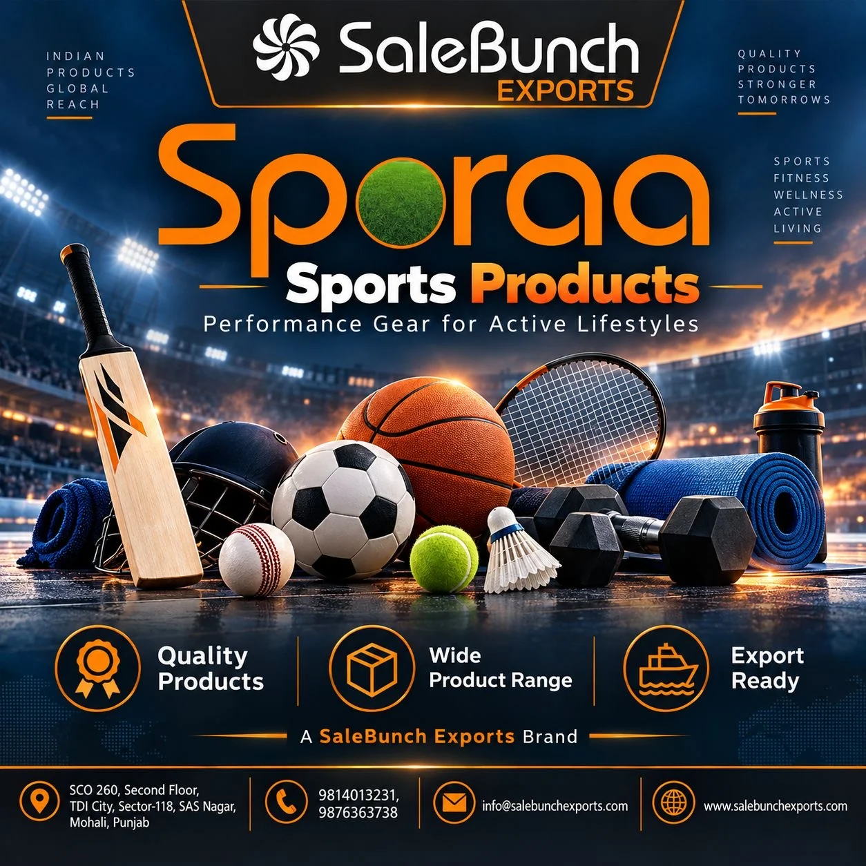 Sports and fitness assortment